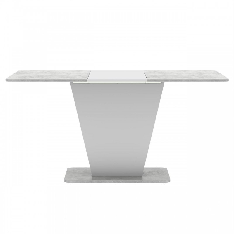 Стіл розсувний Неман КЛАЙД Бетон/Білий