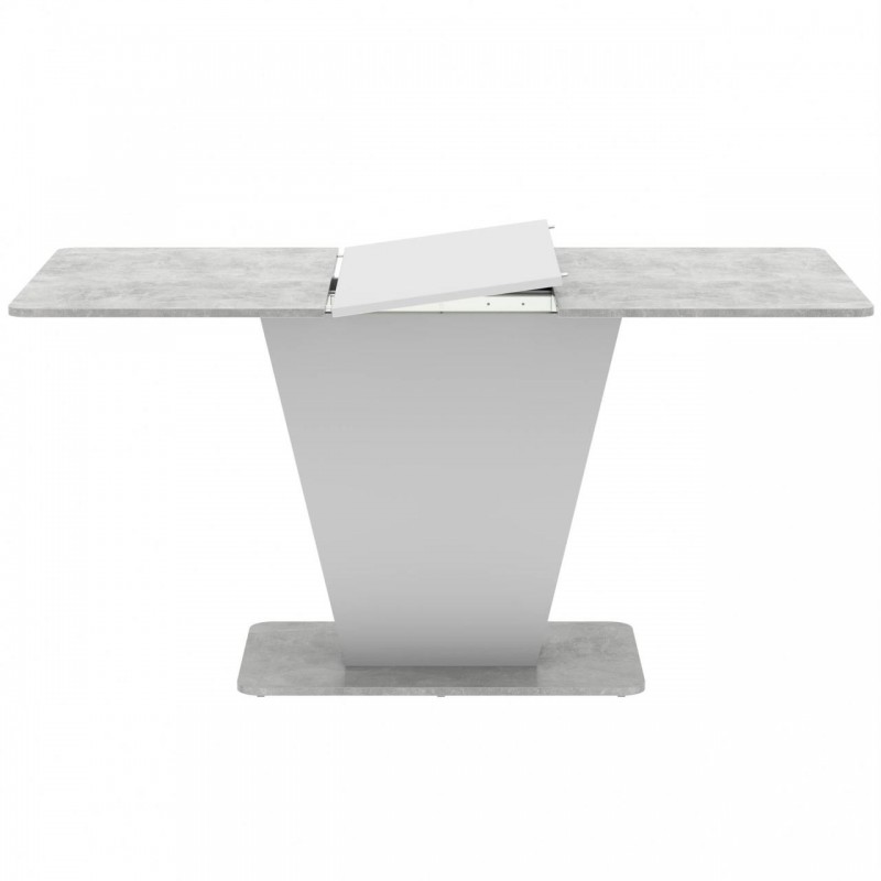 Стіл розсувний Неман КЛАЙД Бетон/Білий