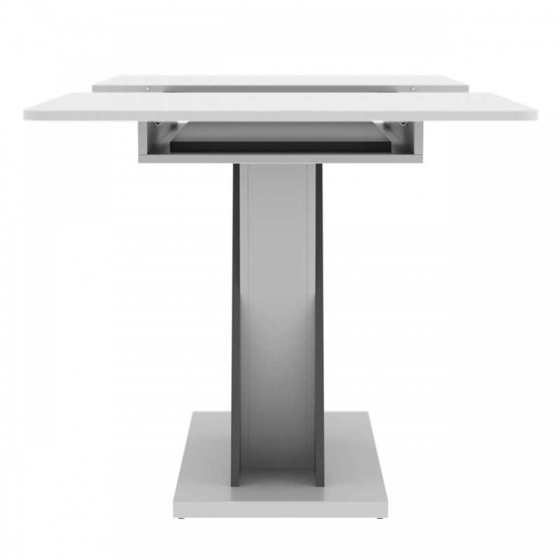 Стіл розсувний Неман ТЕЧ Білий/Графіт