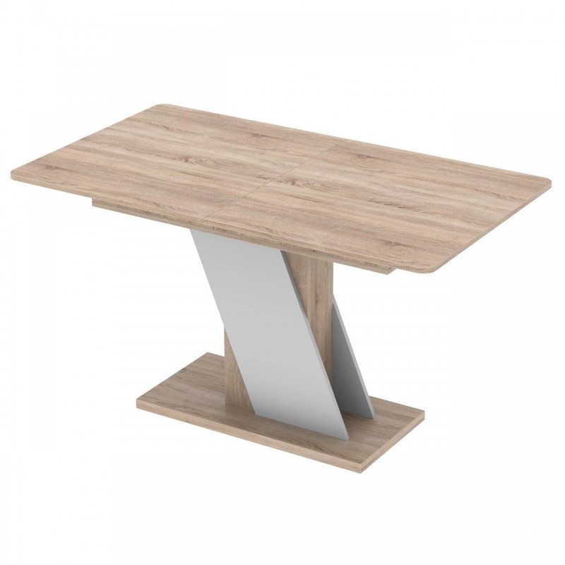 Стіл розсувний Неман ТЕЧ Дуб сонома/Білий