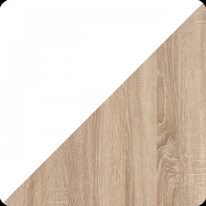 Стіл розсувний Неман ТЕЧ Дуб сонома/Білий