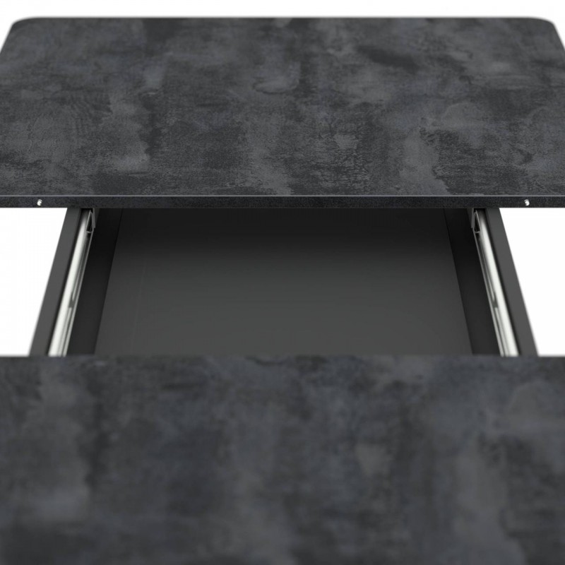 Стіл розсувний Неман ТЕЧ Вугільний камінь/Антрацит