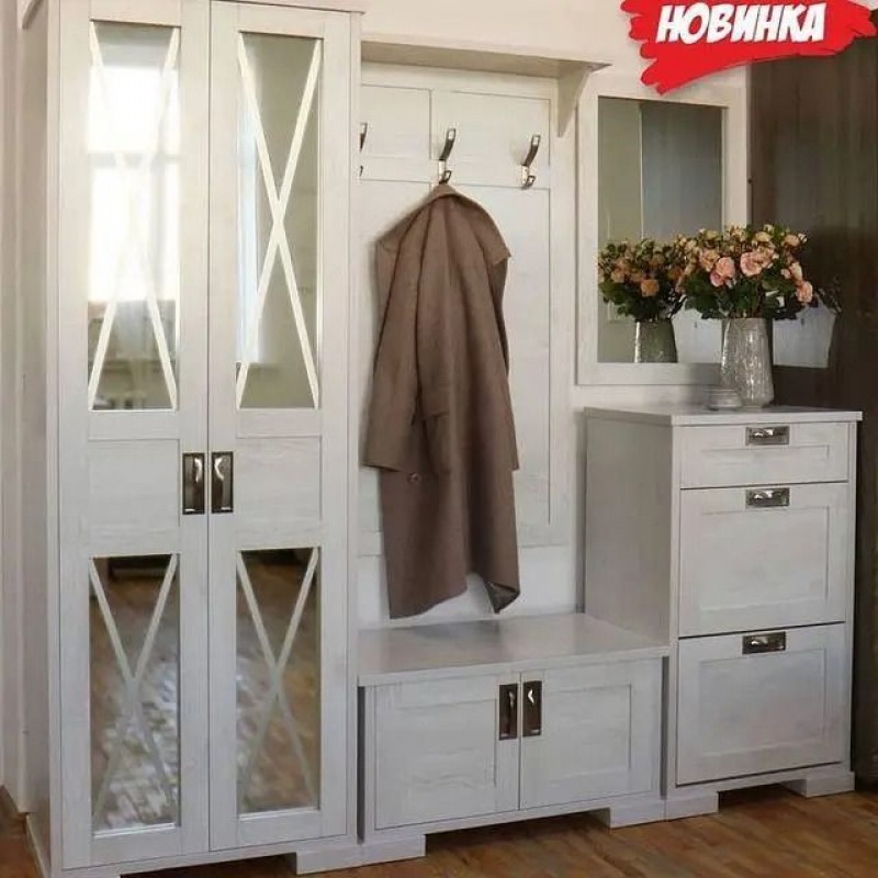 Тумба для взуття ОСТІН Бетон пайн світлий 1047х606х465