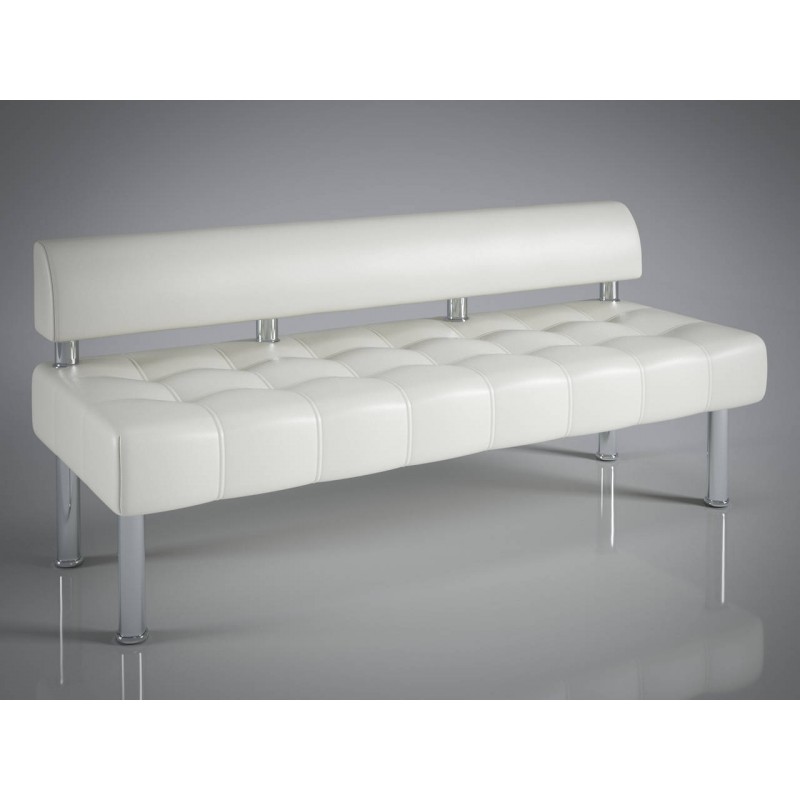 Диван Тонус білий без підлокітників 1600*600*700 Sentenzo