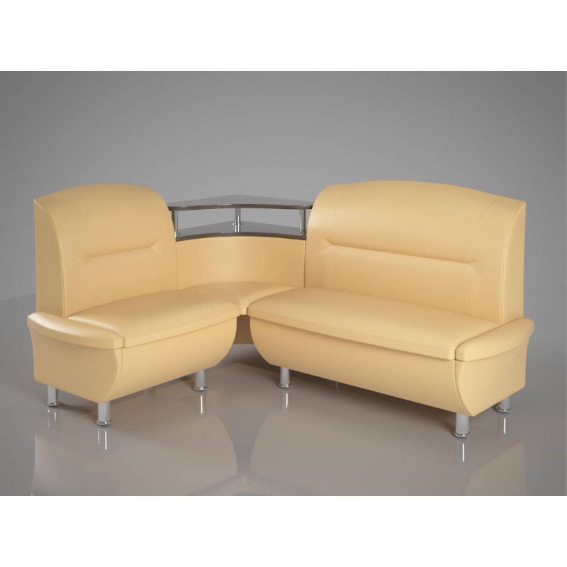 Кухонний куточок Смузі бежевий 1600x1250х600хН850 Sentenzo