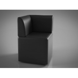 Кут Скайп чорний 570х570хН850 Sentenzo