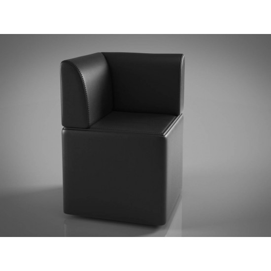 Кут Скайп чорний 570х570хН850 Sentenzo Кут Скайп чорний 570х570хН850 Sentenzo