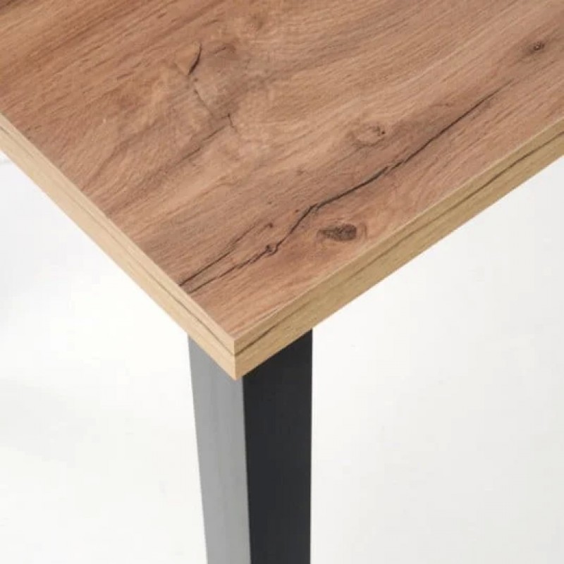 Стіл обідній ADAM 120x68 Дуб артизіан / Чорний ADAMDAC120 Signal