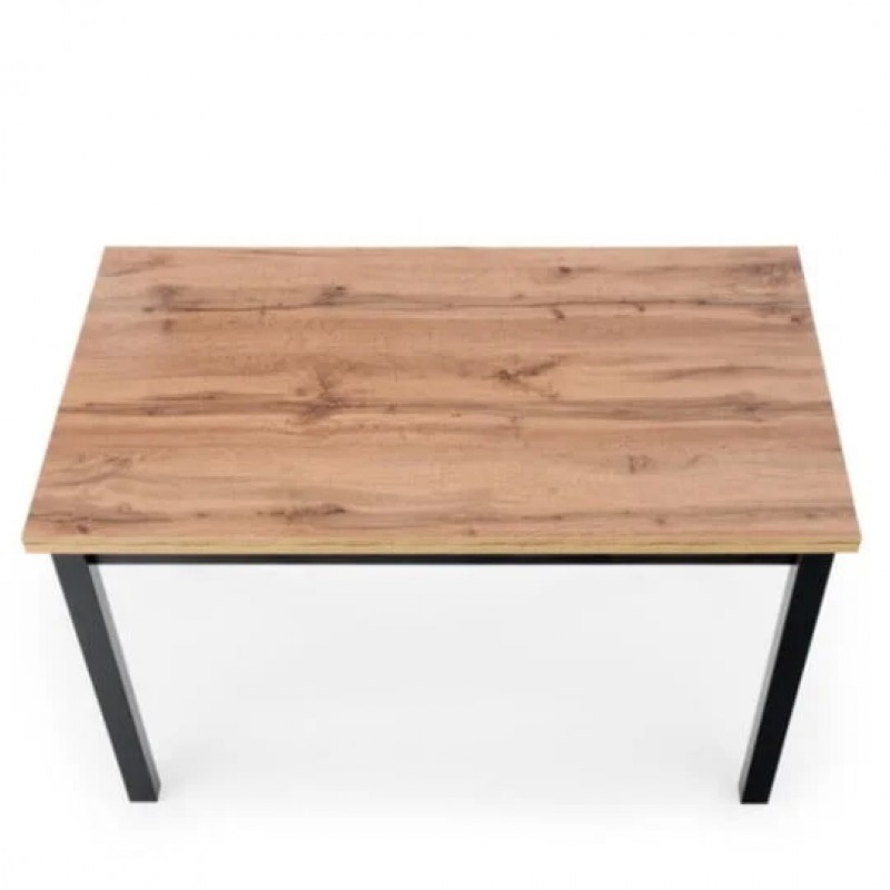 Стіл обідній ADAM 120x68 Дуб артизіан / Чорний ADAMDAC120 Signal