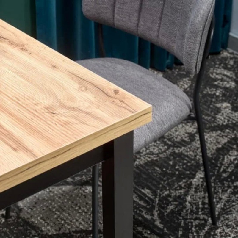 Стіл обідній ADAM 120x68 Дуб артизіан / Чорний ADAMDAC120 Signal