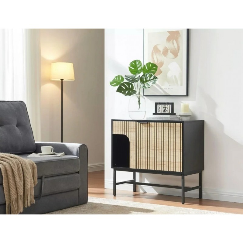 Комод MAGO K3 40х75 дуб / чорний мат MAGOK3 Signal