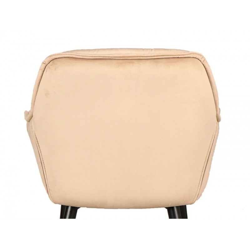 Напівбарний стілець CHERRY H-2 VELVET чорний каркас / беж Signal