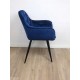 Крісло Cherry Velvet Синій / Чорний Signal