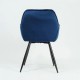 Крісло Cherry Velvet Синій / Чорний Signal