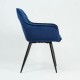 Крісло Cherry Velvet Синій / Чорний Signal