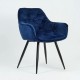 Крісло Cherry Velvet Синій / Чорний Signal