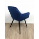 Крісло Cherry Velvet Синій / Чорний Signal