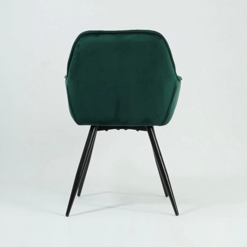 Крісло Cherry Velvet Зелений / Чорний Signal