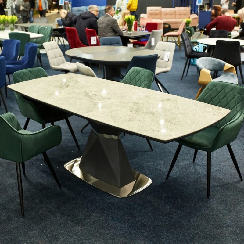 Крісло Linea Velvet Зелений / Чорний Signal