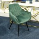 Крісло Linea Velvet Зелений / Чорний Signal