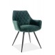 Крісло Linea Velvet Зелений / Чорний Signal