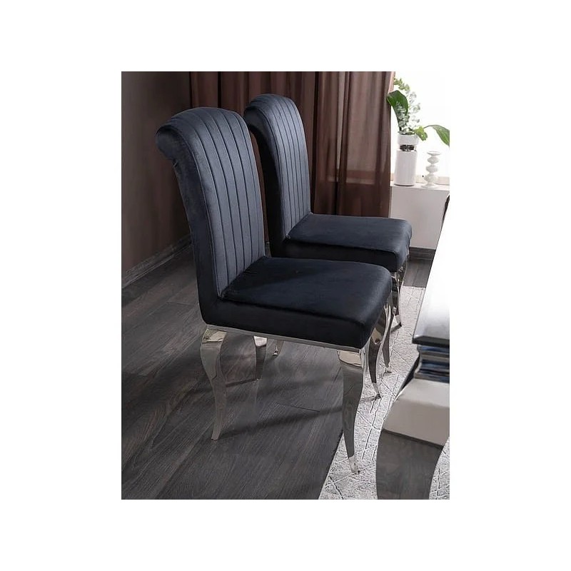 Крісло PRINCE VELVET Хром / Сірий TAP. 195 Signal