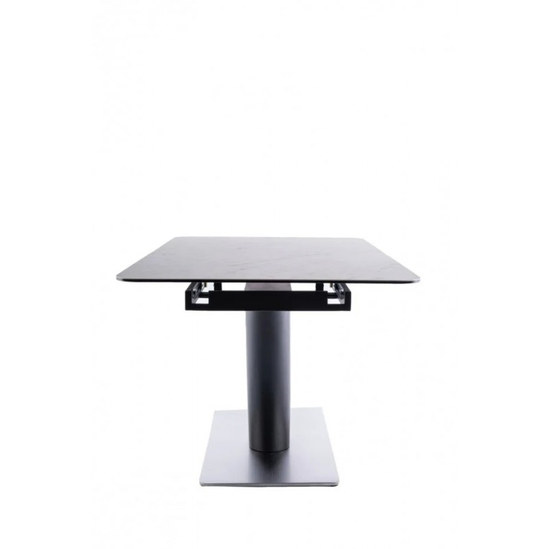 Стіл CANYON CERAMIC білий мармур / чорний мат 160(220)x90 Signal
