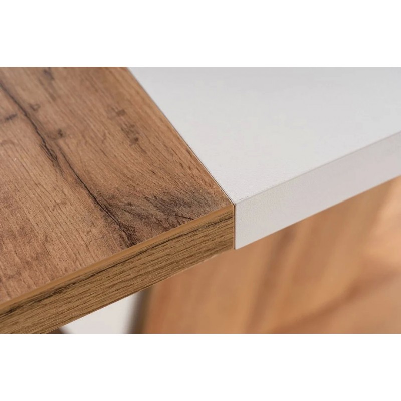 Стіл CROCUS Дуб вотан / Білий мат 120(160)X80 Signal