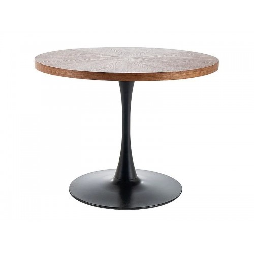 Стіл обідній AMADEO Стіл обідній горіх/чорний мат д.100 Signal