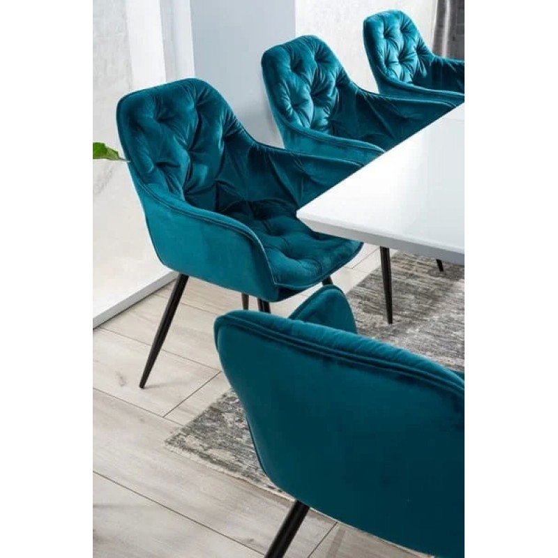 Стіл обідній Alaras III Білий / Білий лак 160 (220) X90 Signal