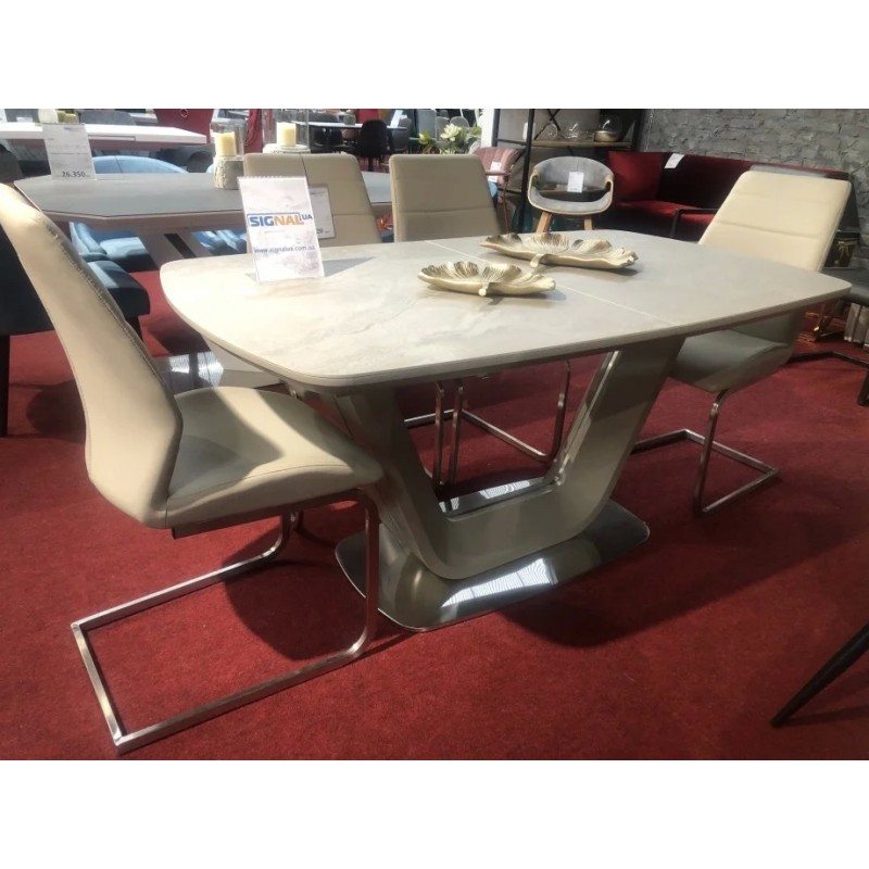 Стіл обідній Armani Ceramic 160(220)х90 Сірий Signal