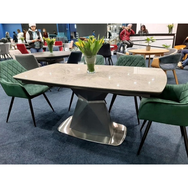 Стіл обідній Cortez Ceramic 90X160 Сірий Ефект мармуру Signal