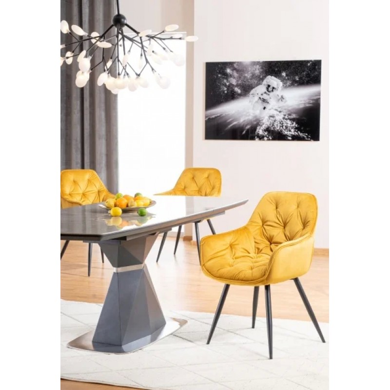 Стіл обідній Cortez Ceramic 90X160 Сірий Ефект мармуру Signal