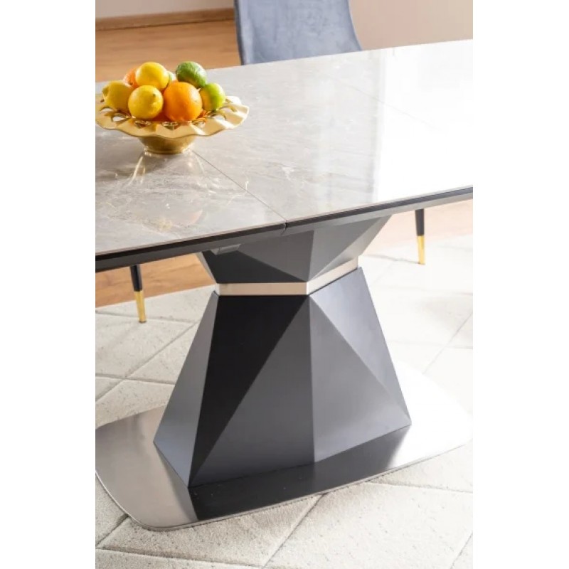 Стіл обідній Cortez Ceramic 90X160 Сірий Ефект мармуру Signal