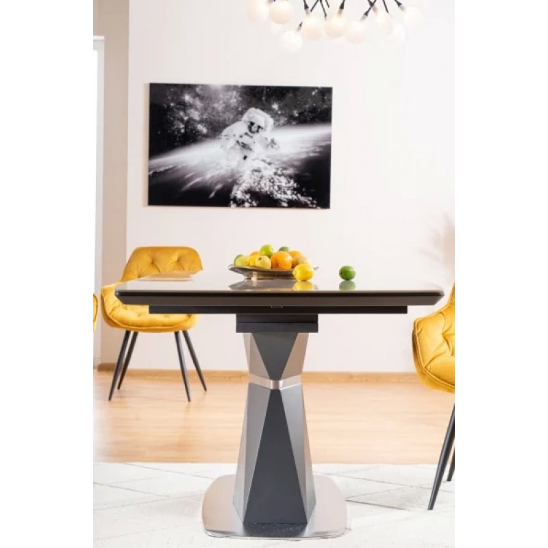 Стіл обідній Cortez Ceramic 90X160 Сірий Ефект мармуру Signal