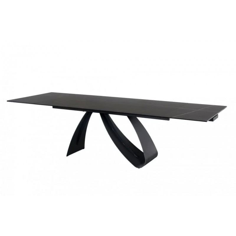 Стіл обідній DIUNA CERAMIC Чорний MARMUR SAHAR NOIR / Чорний мат (160-240) X90 Signal