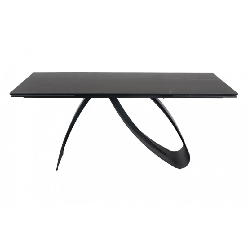 Стіл обідній DIUNA CERAMIC Чорний MARMUR SAHAR NOIR / Чорний мат (160-240) X90 Signal