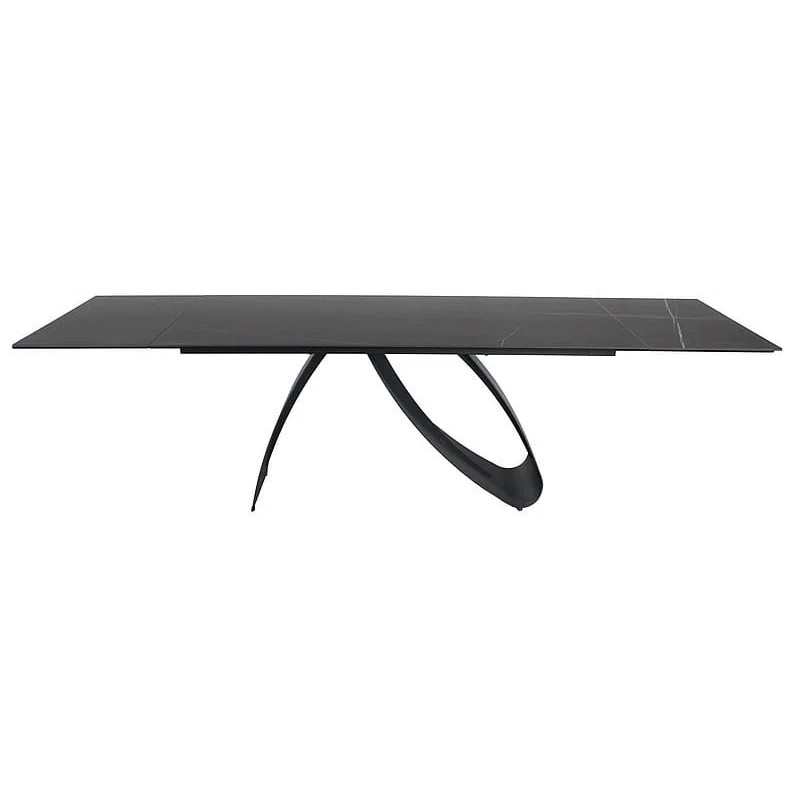 Стіл обідній DIUNA CERAMIC Чорний MARMUR SAHAR NOIR / Чорний мат (160-240) X90 Signal