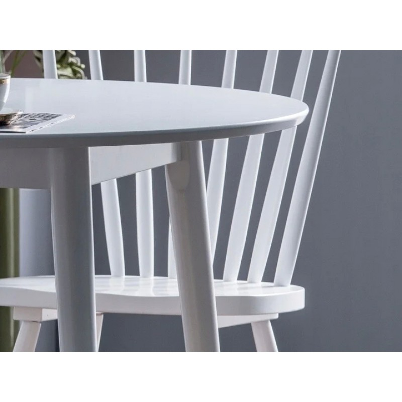 Стіл обідній Larson 90x90 Білий Signal