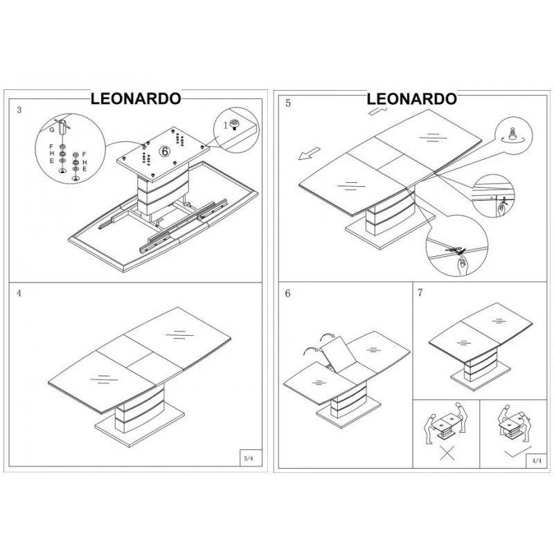Стіл обідній Leonardo 140х80 Дуб Signal