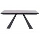 Стіл обідній SALVADORE CERAMIC II 120(180)X80 Сірий / Чорний мат  Signal