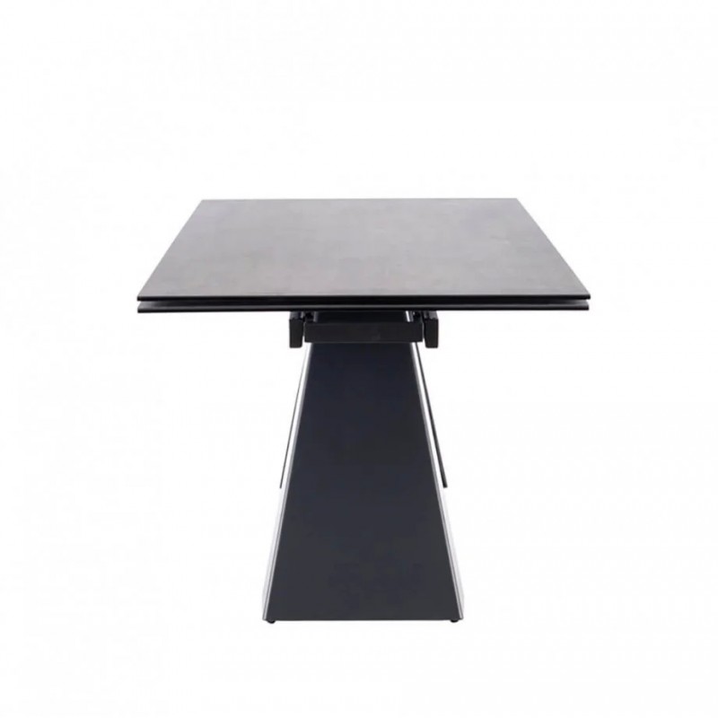 Стіл обідній SALVADORE CERAMIC II 120(180)X80 Сірий / Чорний мат  Signal