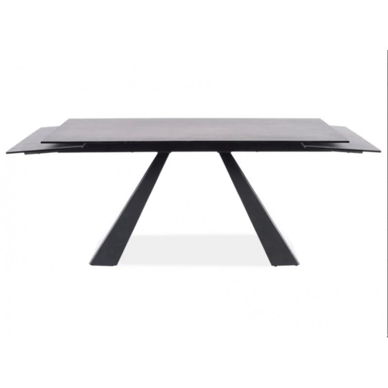 Стіл обідній SALVADORE CERAMIC II 120(180)X80 Сірий / Чорний мат  Signal
