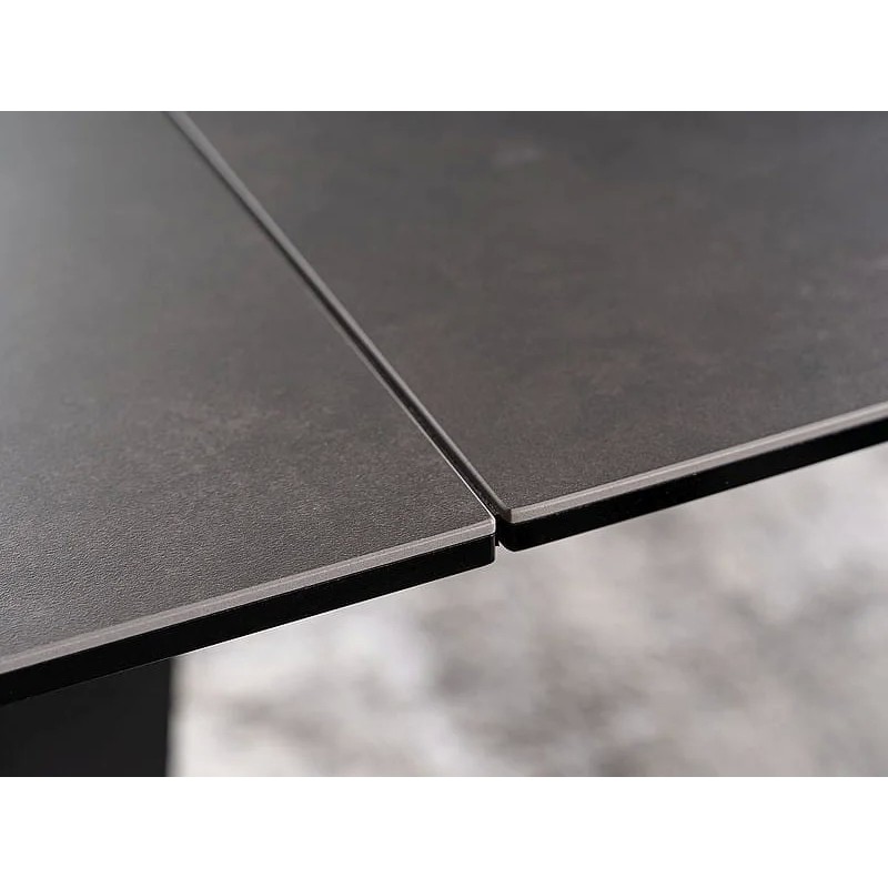 Стіл обідній SALVADORE CERAMIC II 120(180)X80 Сірий / Чорний мат  Signal