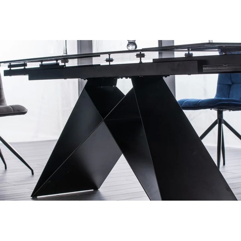 Стіл обідній Westin I 160 (240) х90 Чорний мат / Чорний Signal