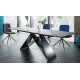 Стіл обідній Westin II 160 (240) x90 Ефект каменю Чорний / Чорний Signal