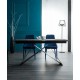 Стіл обідній Westin II 160 (240) x90 Ефект каменю Чорний / Чорний Signal