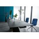 Стіл обідній Westin II 160 (240) x90 Ефект каменю Чорний / Чорний Signal