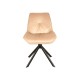 Стілець BOOGIE I VELVET чорний каркас / беж Signal