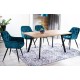 Стілець CHERRY VELVET чорний каркас / бірюза BLUVEL 85 Signal